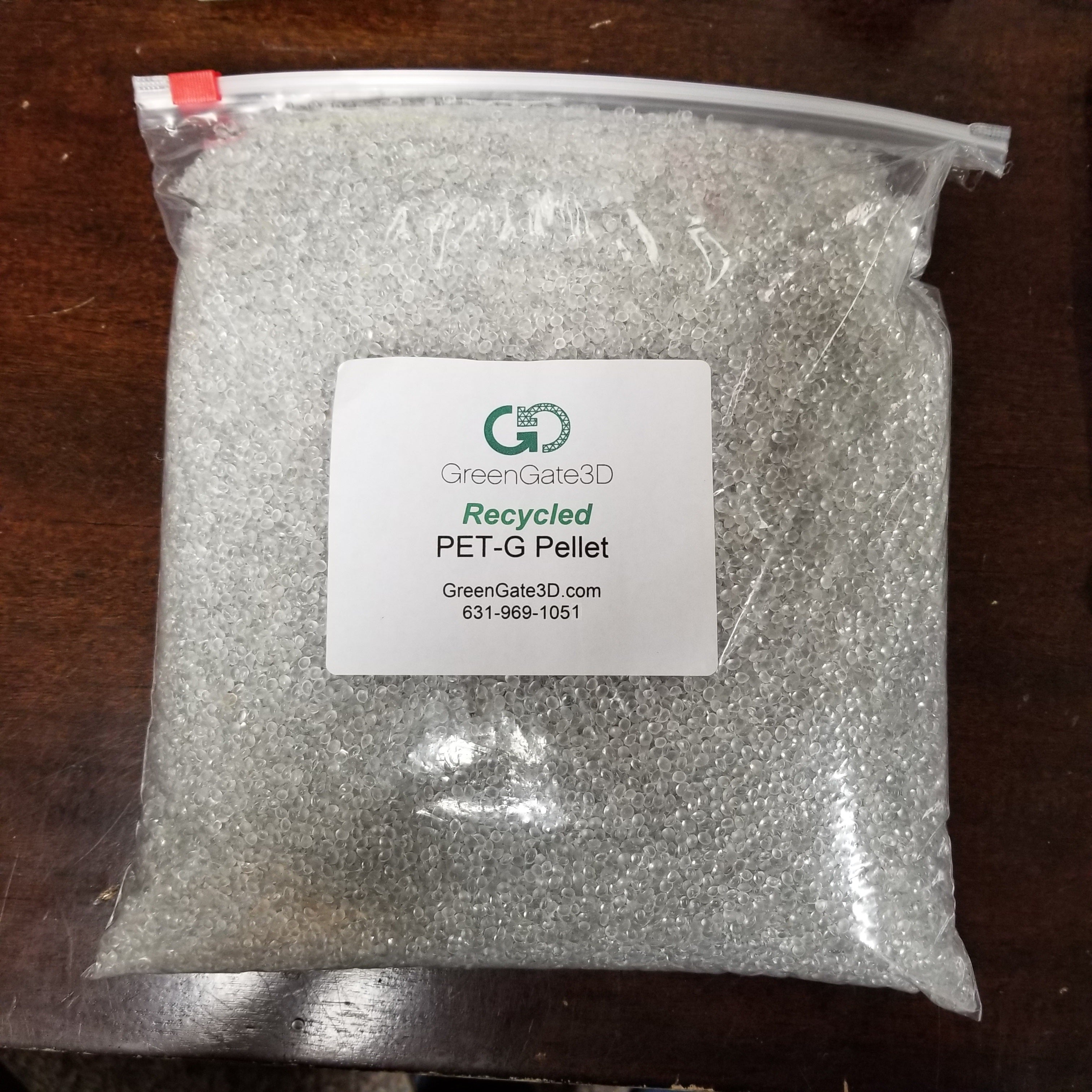 Clear: Recycled American-Made PET-G Pellets