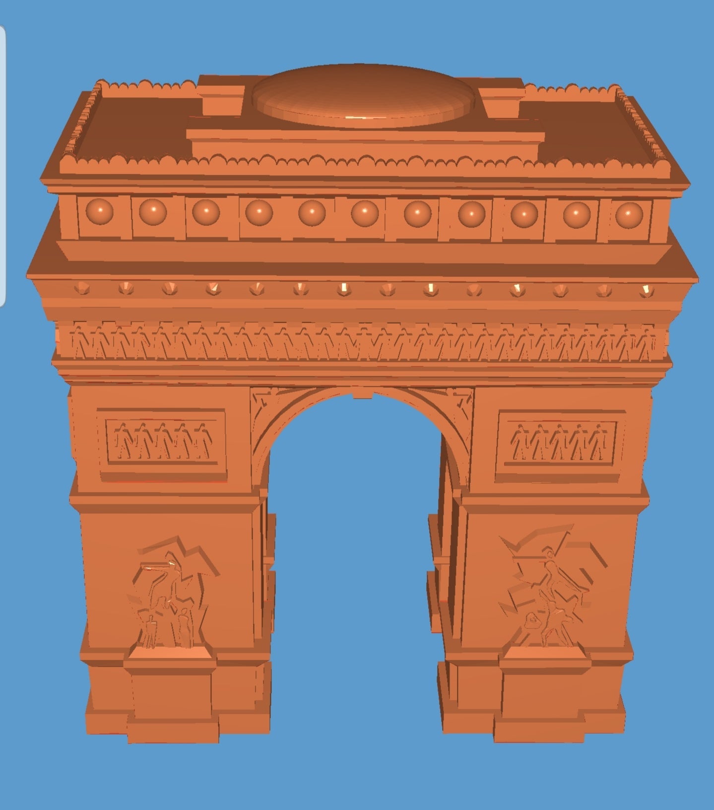 MiniWorld3D Marble: Recycled PET-G (plus a FREE Arc de Triomphe STL by MiniWorld3D!)