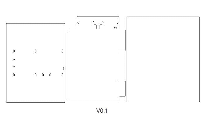 Voron 0 - Rear and Floor Panels - ABS or ACM