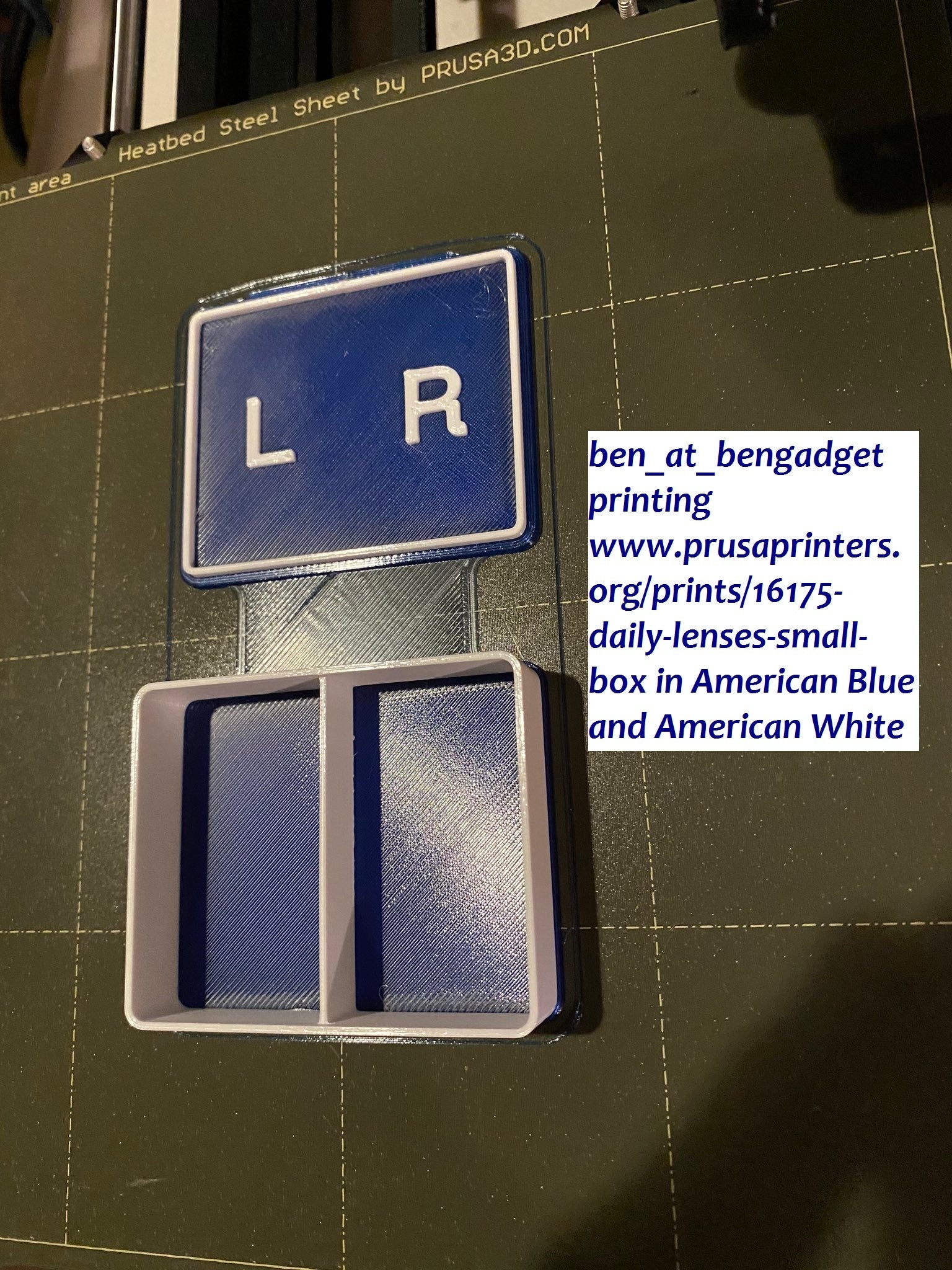 American Blue: Recycled PET-G ("Flag Blue" Pantone 282 C)