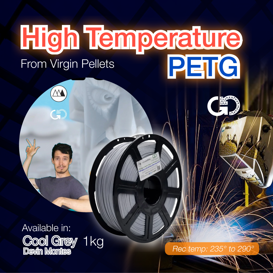 Cool Grey by Devin Montes: High Temperature Virgin PET-G