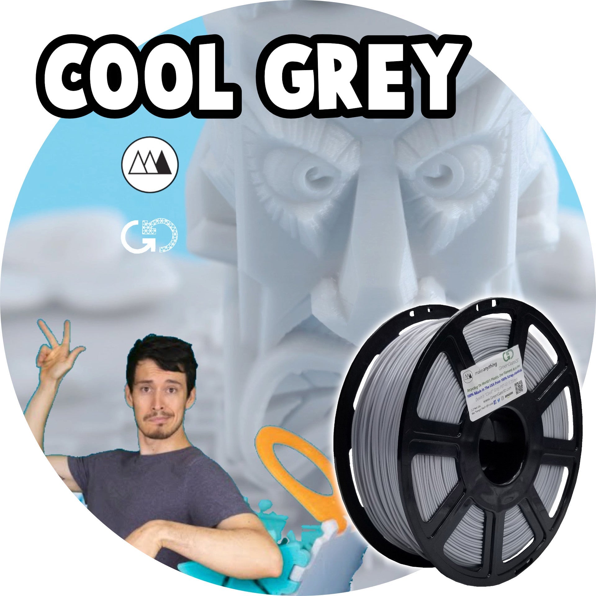 Cool Grey by Devin Montes: High Temperature Virgin PET-G