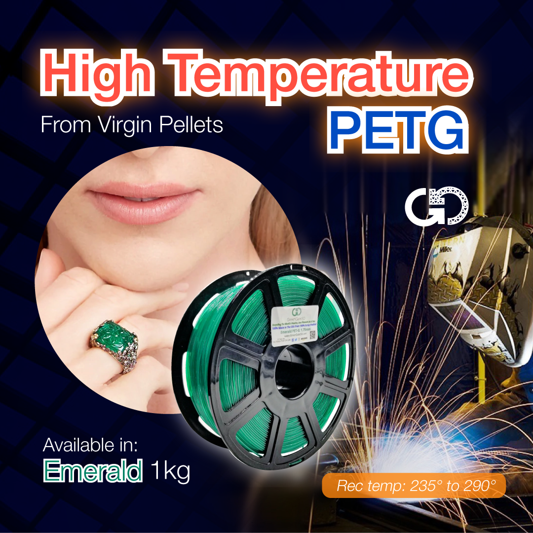 Emerald: High Temperature Virgin PET-G