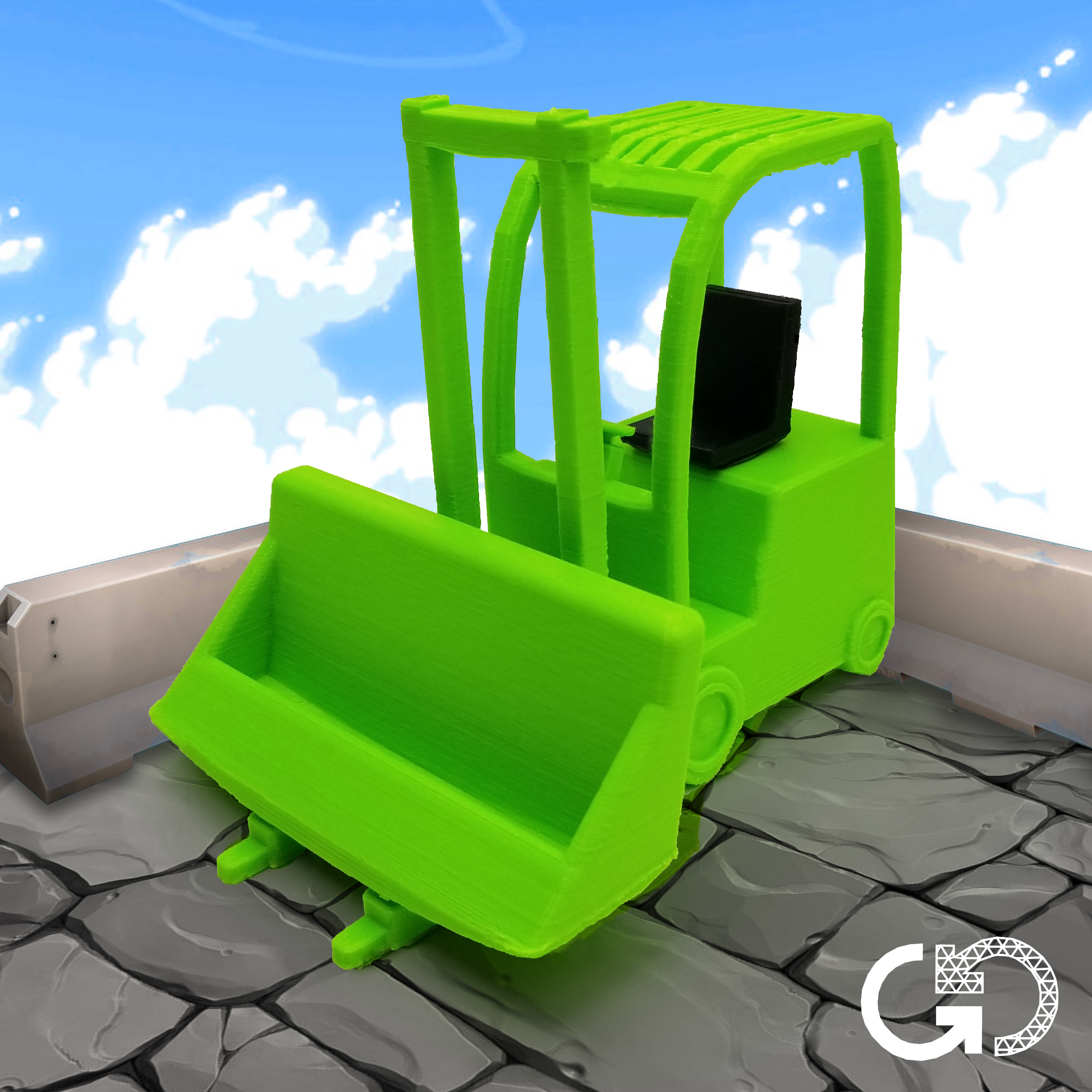 Prime Time Lime: FLUORESCENT Recycled PET-G