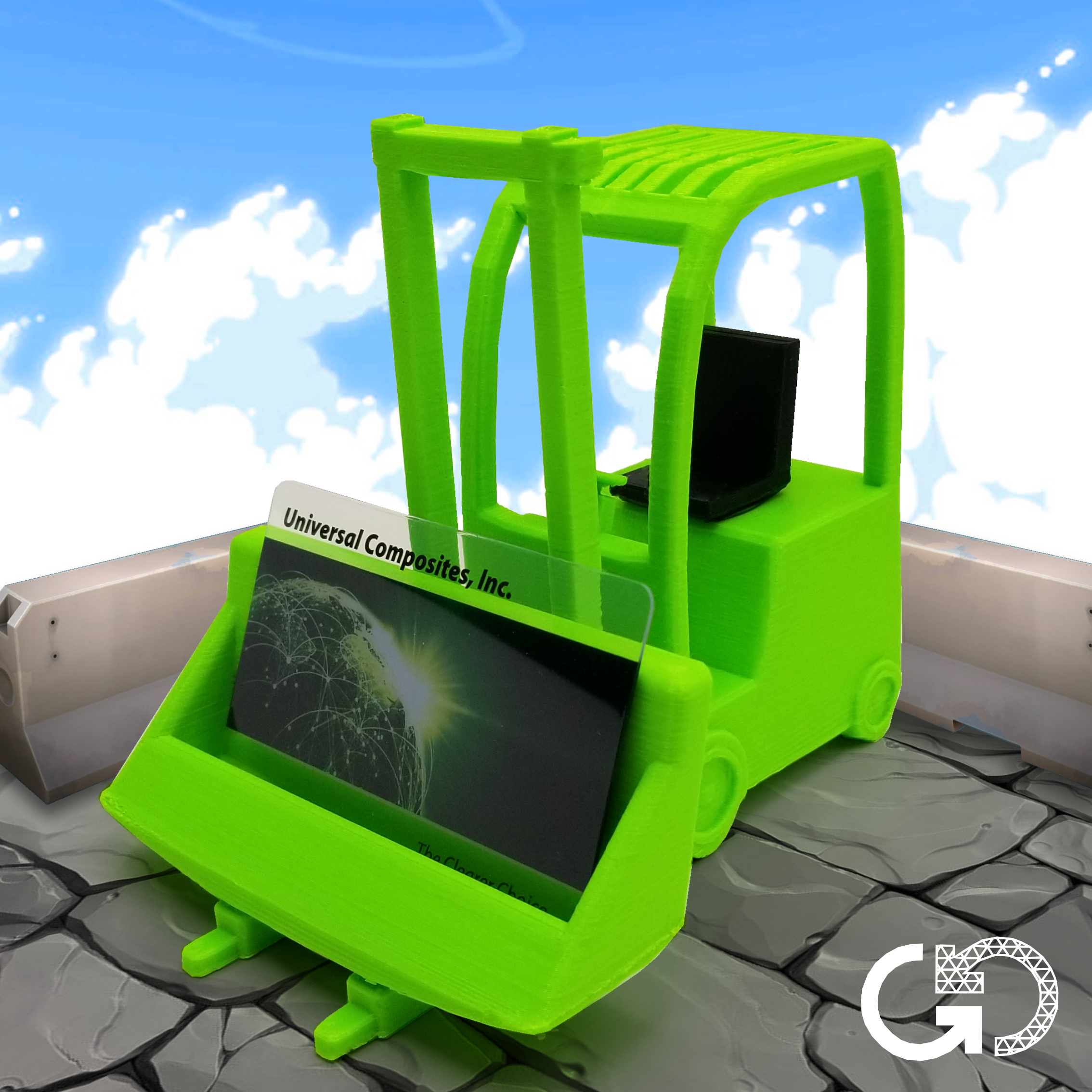 Prime Time Lime: FLUORESCENT Recycled PET-G