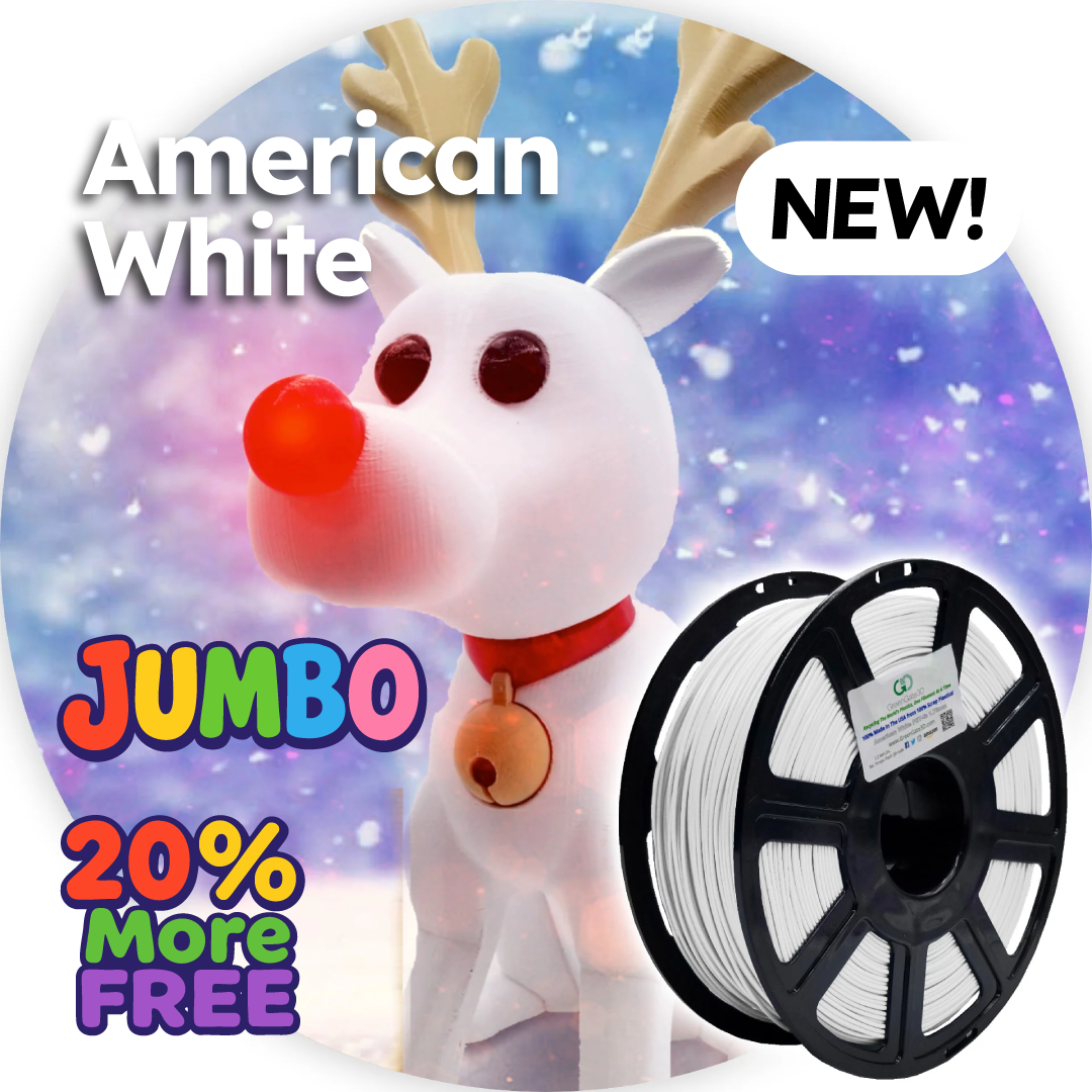 American White: Recycled PET-G 🎁🎁🎁NOW WITH 20% MORE, FREE!!!🎁🎁🎁