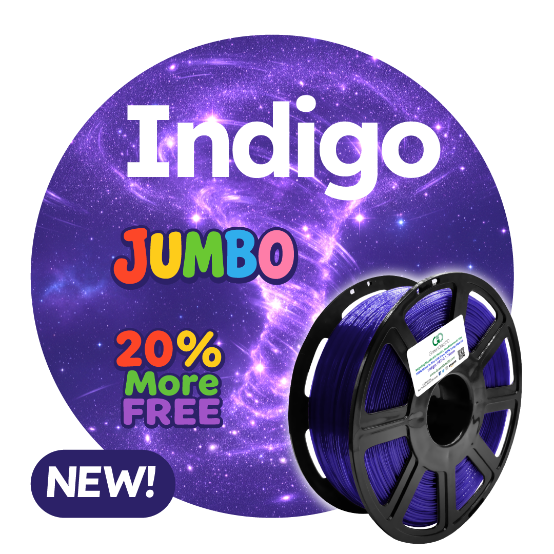Indigo (AKA Translucent Purple): Recycled PET-G 🎁🎁🎁NOW WITH 20% MORE, FREE!🎁🎁🎁