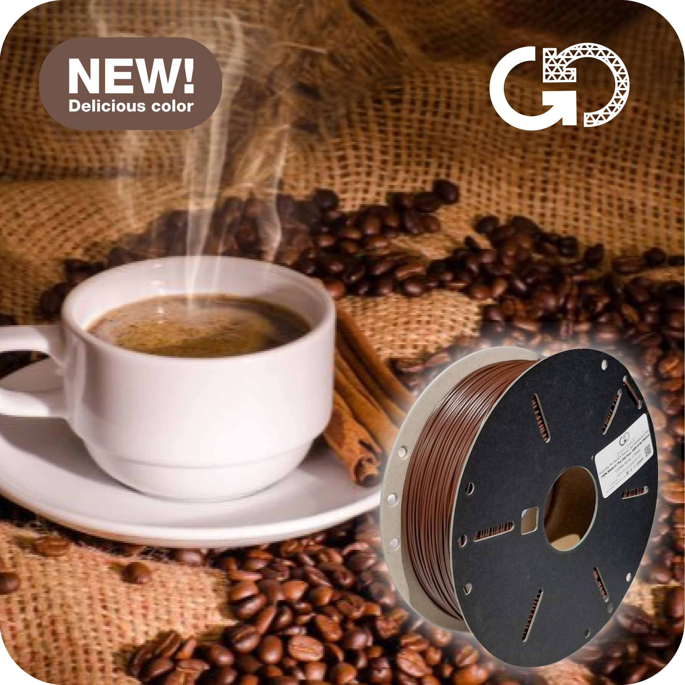 Coffee: Recycled PET-G