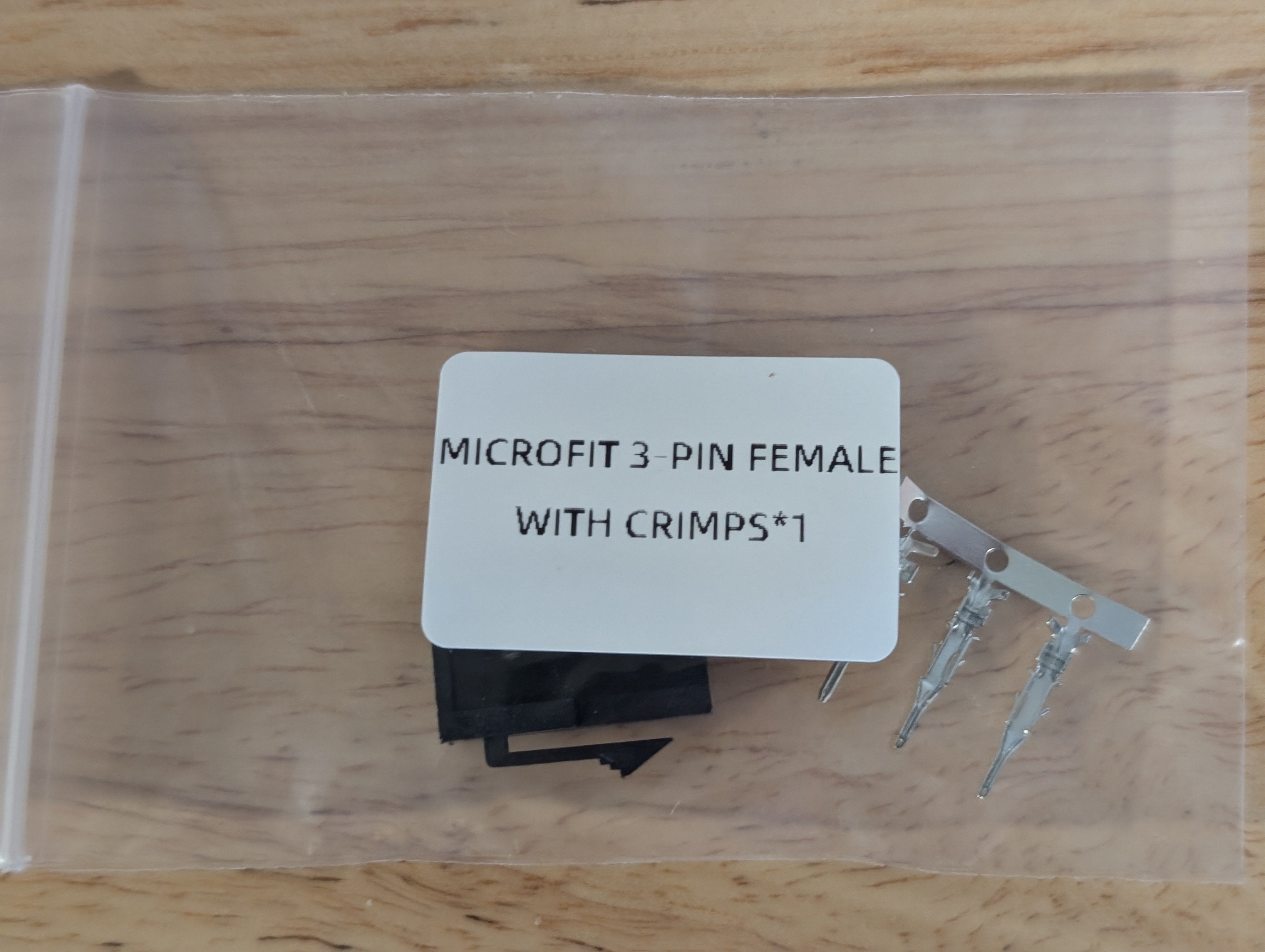 Microfit Micro-Fit 3.0mm 3-pin Female With 3 Crimps