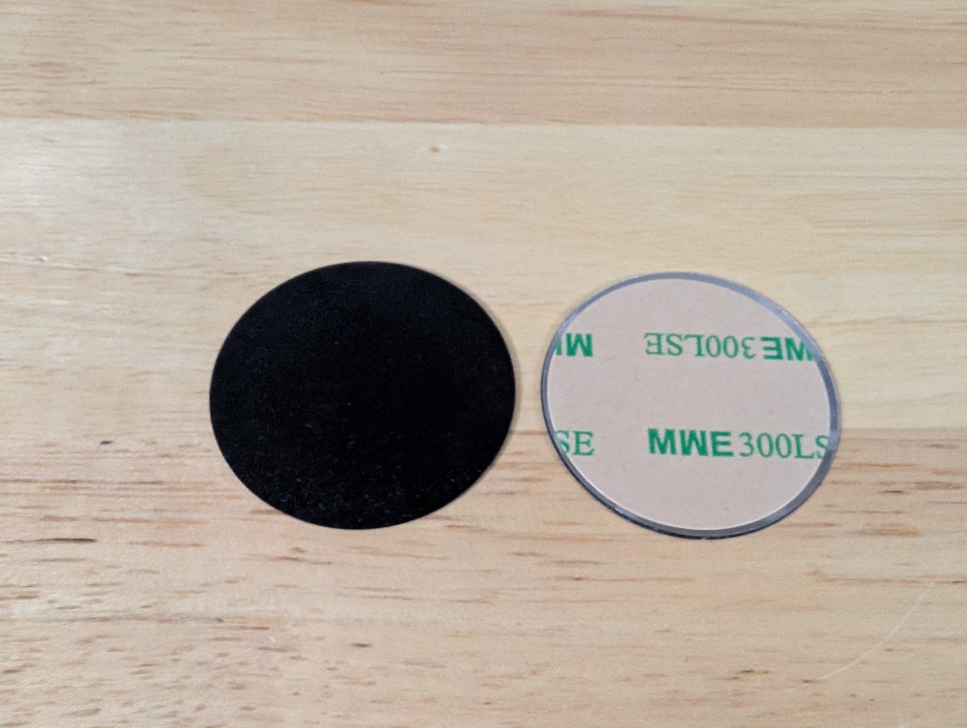 40mm Circular Round Magnetic Metal Sticker With Adhesive Backing