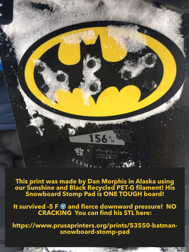 Black: Recycled PET-G