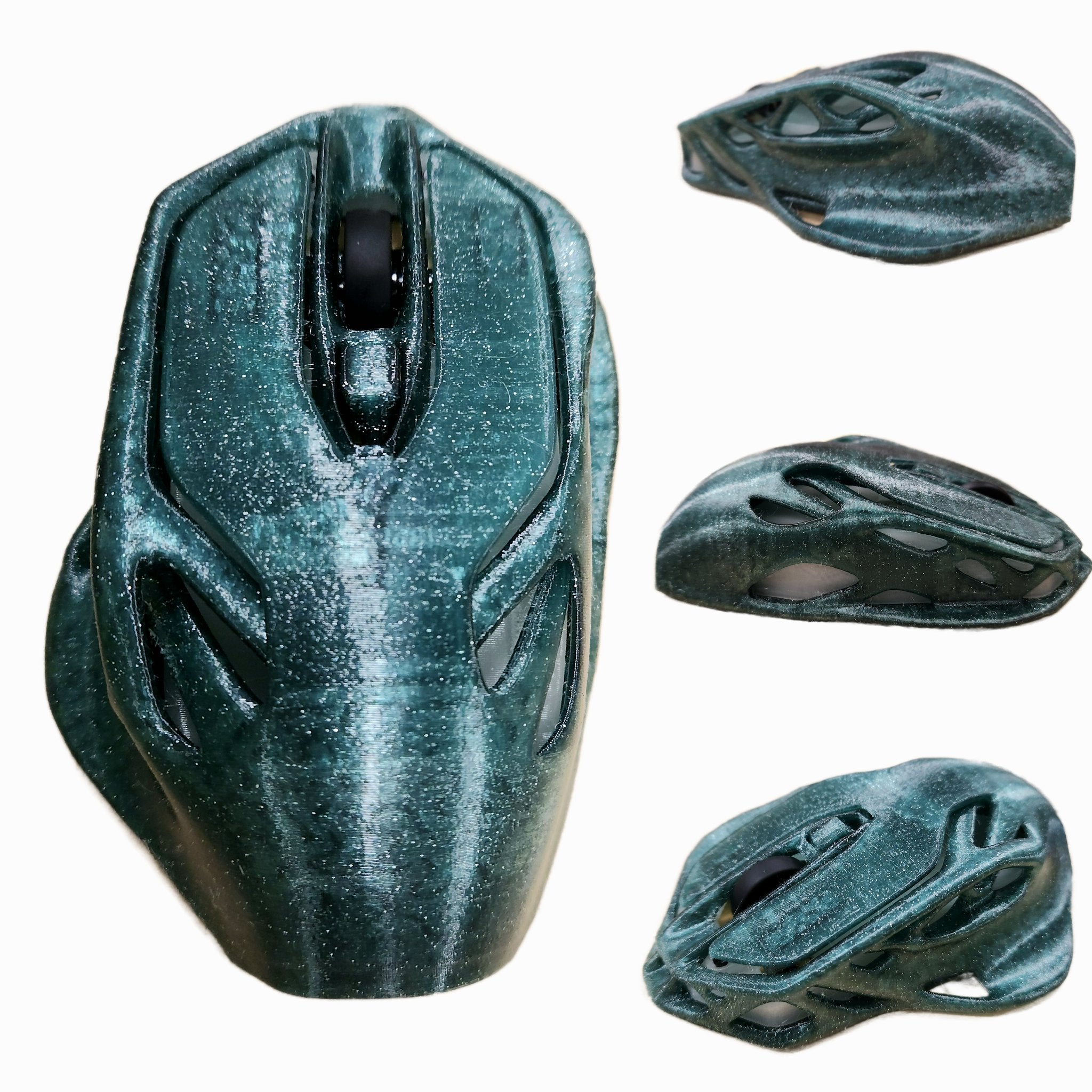 Spartan Armor Green: Recycled PET-G with ✨️S✨️P✨️A✨️R✨️K✨️L✨️E✨️S✨️ (New!) Michigan State University custom color!!!