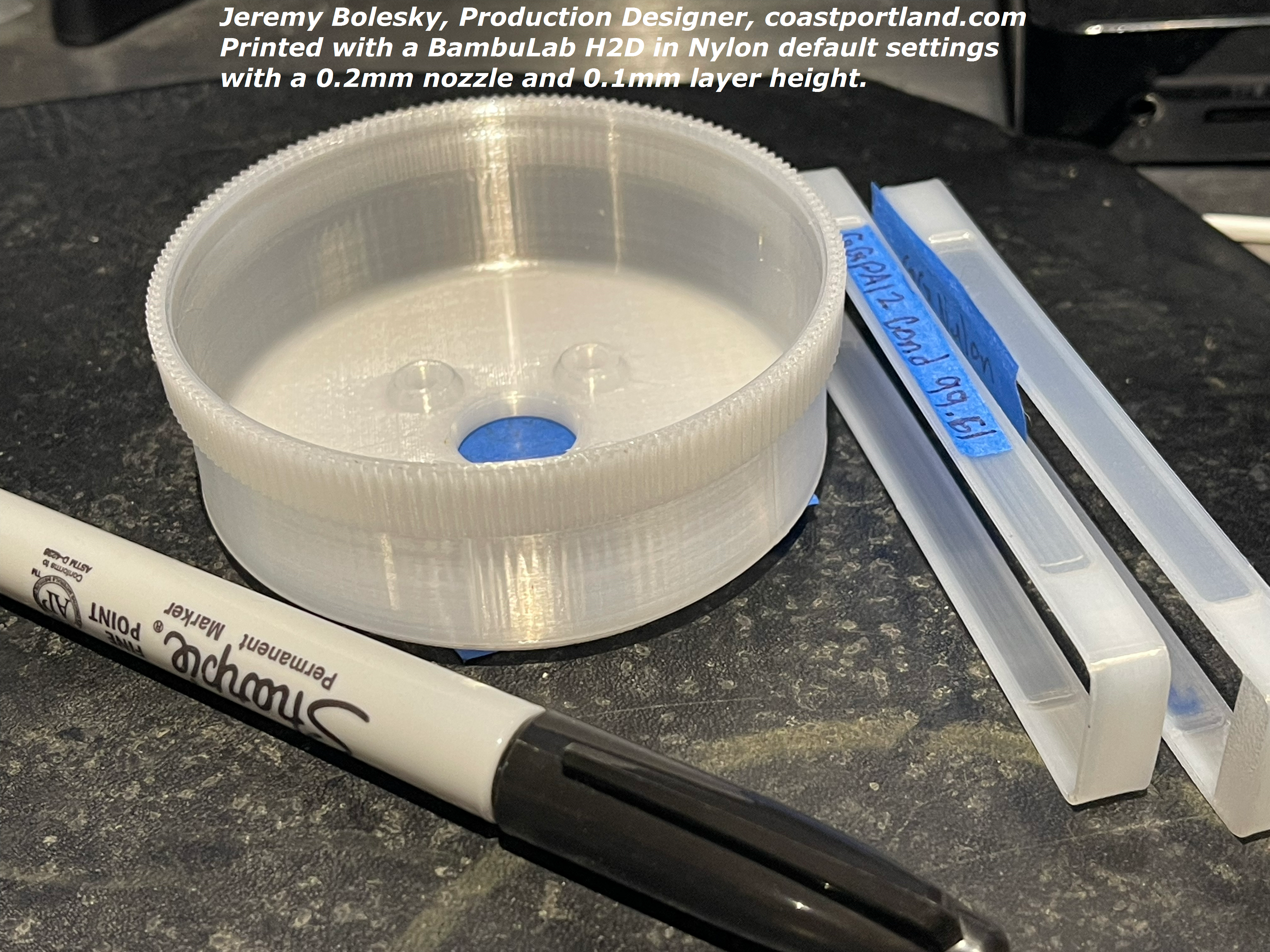Natural Recycled Nylon 12: (New) 500g (Not PET-G)