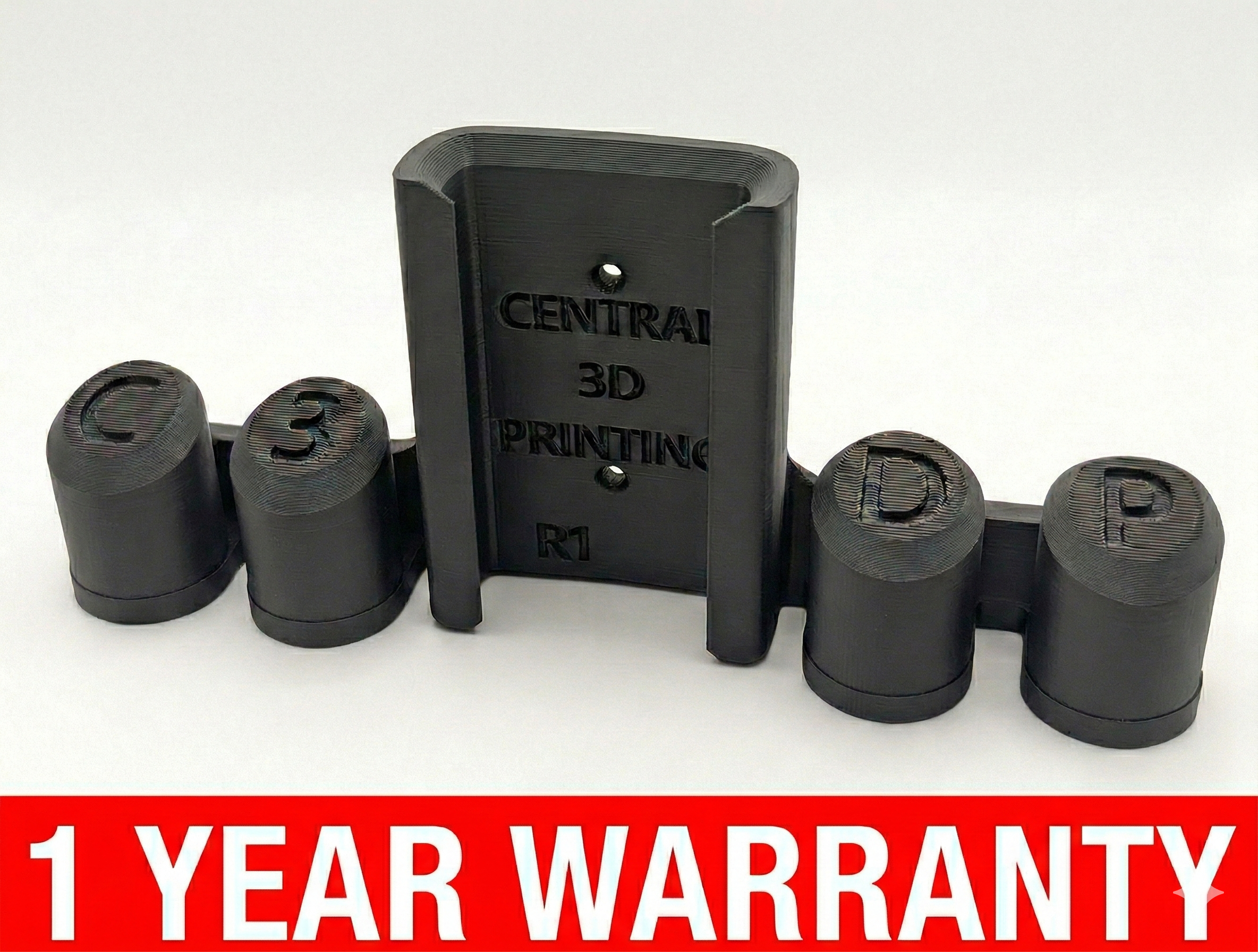 C3DP Ryobi 18v Volt Stick Vac Vacuum Wall Mount Holder With Attachment Slots