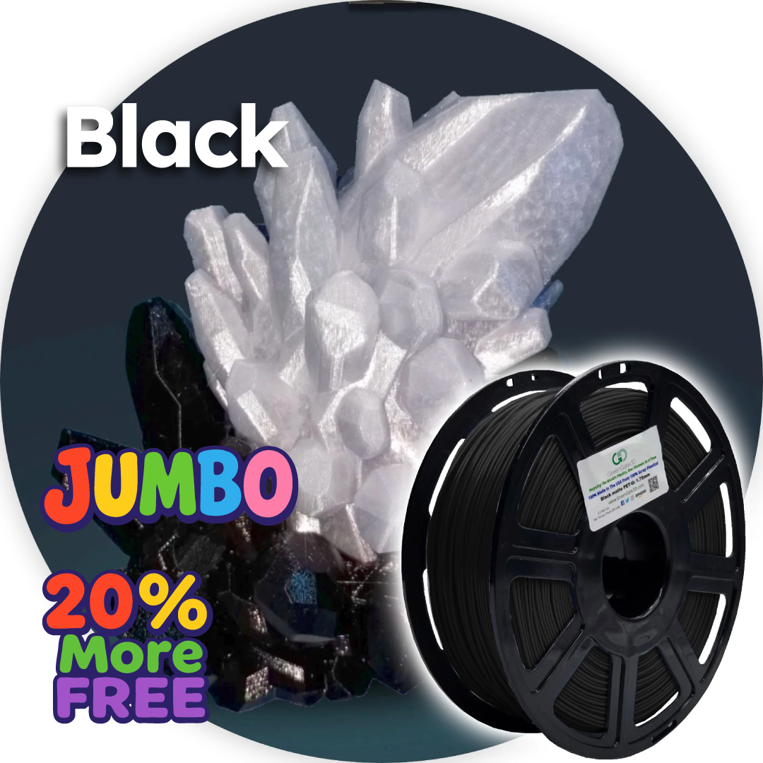Black: Recycled PET-G  <mark> Now with 20% more, FREE! </mark>