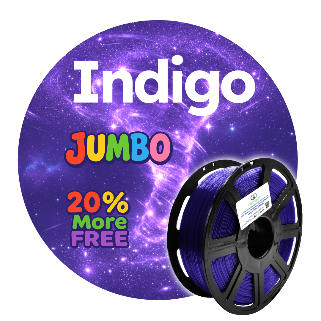 Indigo: Recycled PET-G <mark> Now with 20% more, FREE! </mark>