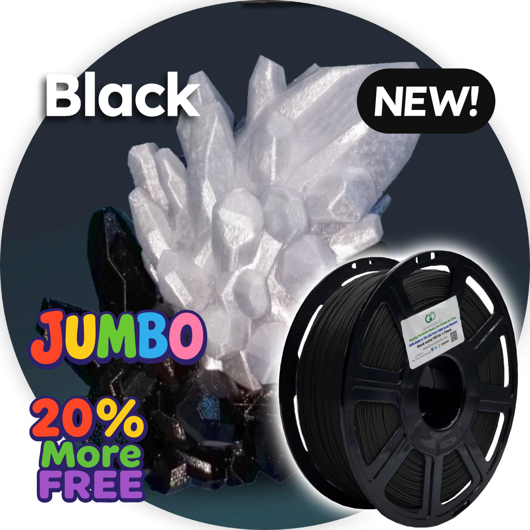 Black: Recycled PET-G 🎁🎁🎁NOW WITH 20% MORE, FREE!!!🎁🎁🎁