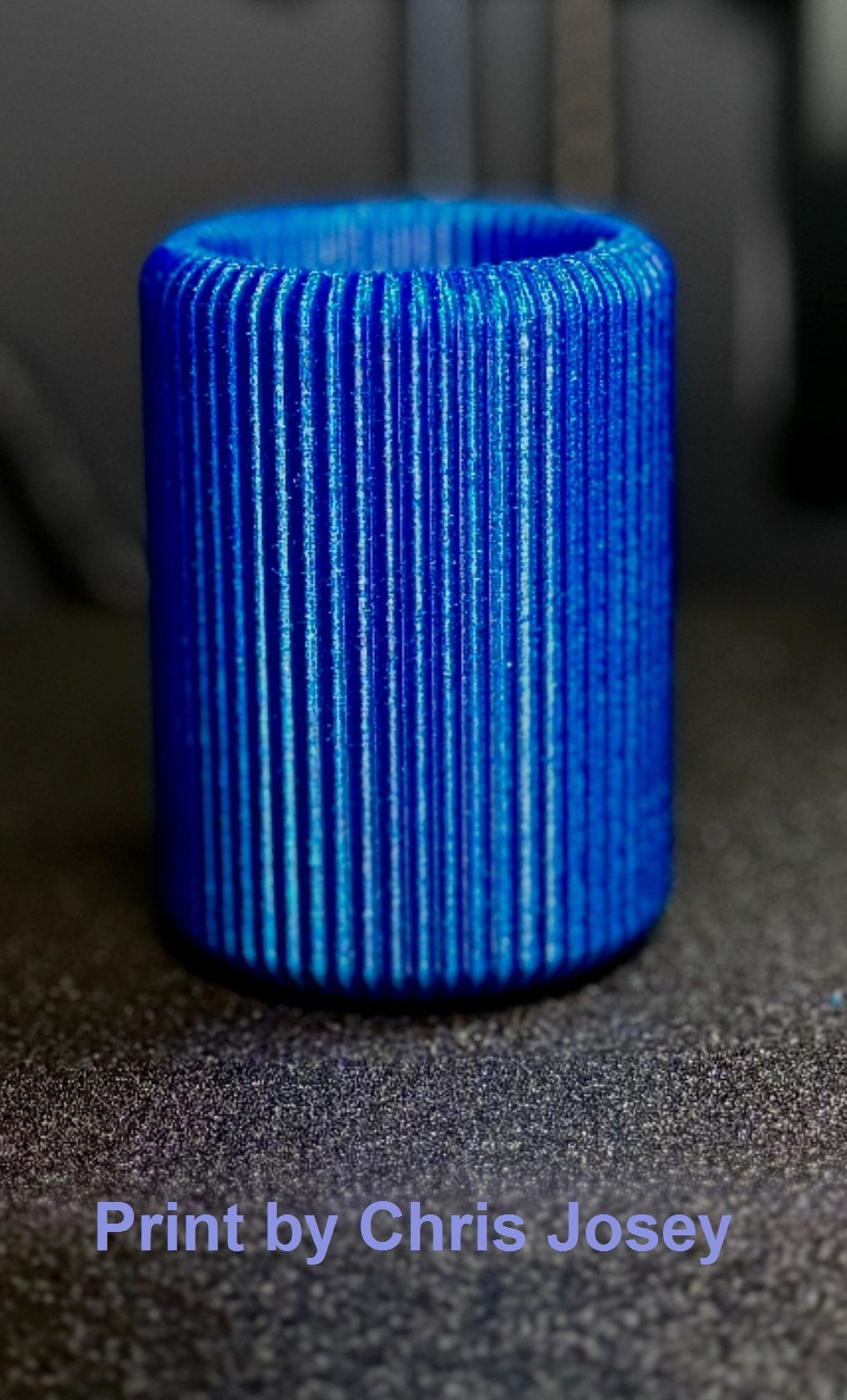 Deepwater Blue by 3DPrint Bunny: Recycled PET-G with ✨️S✨️P✨️A✨️R✨️K✨️L✨️E✨️S✨️ (New!)