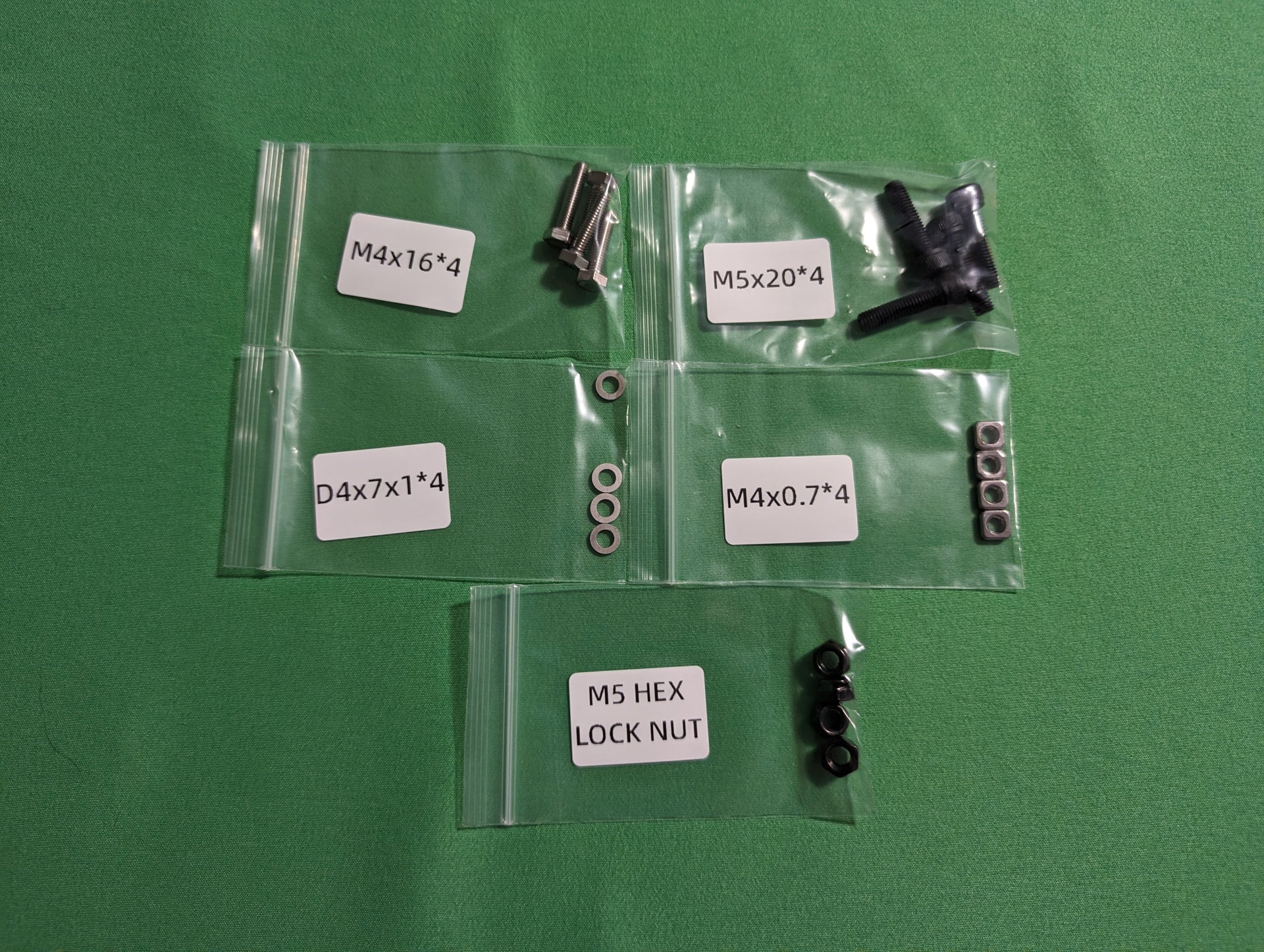 Tool Free Tensioners Hardware Kit For v2.4