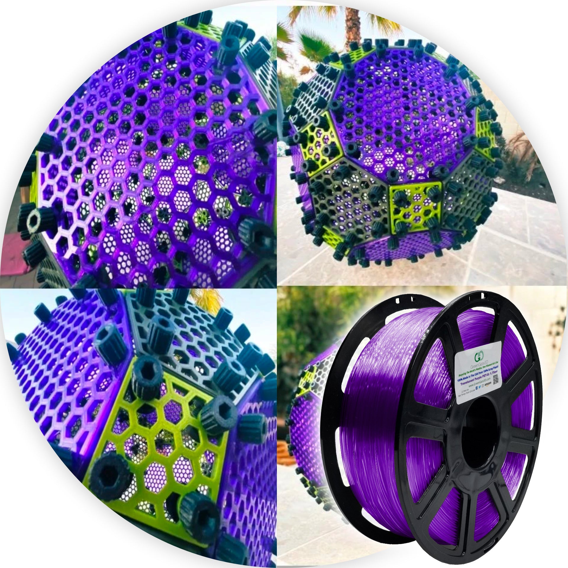 Translucent Purple: Recycled PET-G